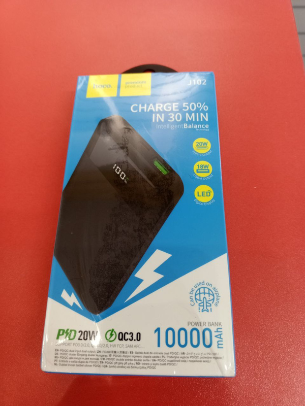 Внешний аккумулятор Hoco J102 Cool, 10000мАч