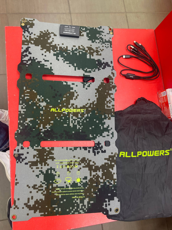 СОЛНЕЧНАЯ БАТАРЕЯ Allpowers 21W