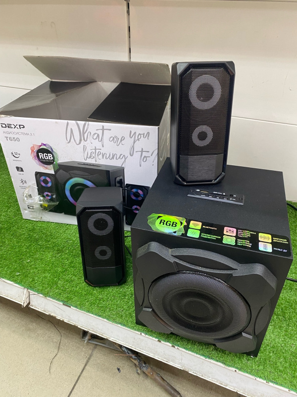 Купить Колонки Аудиосистема 2.1 DEXP T650 Б/У за 3 250 руб. — состояние ...