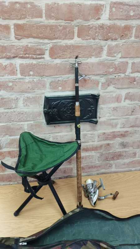 Набор удочка, катушка, стульчик  -