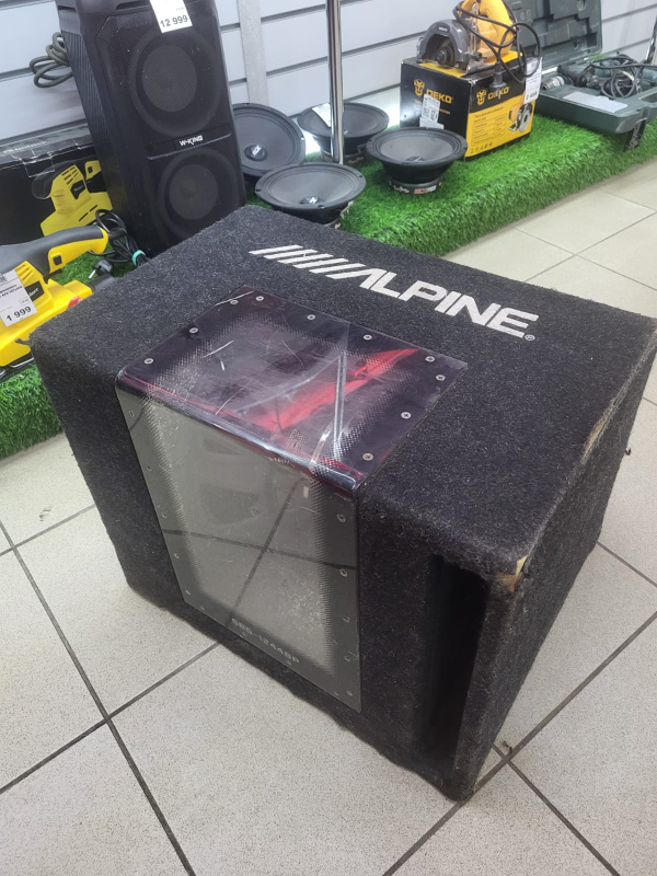 Авто сабвуфер Alpine sbg-1244bp