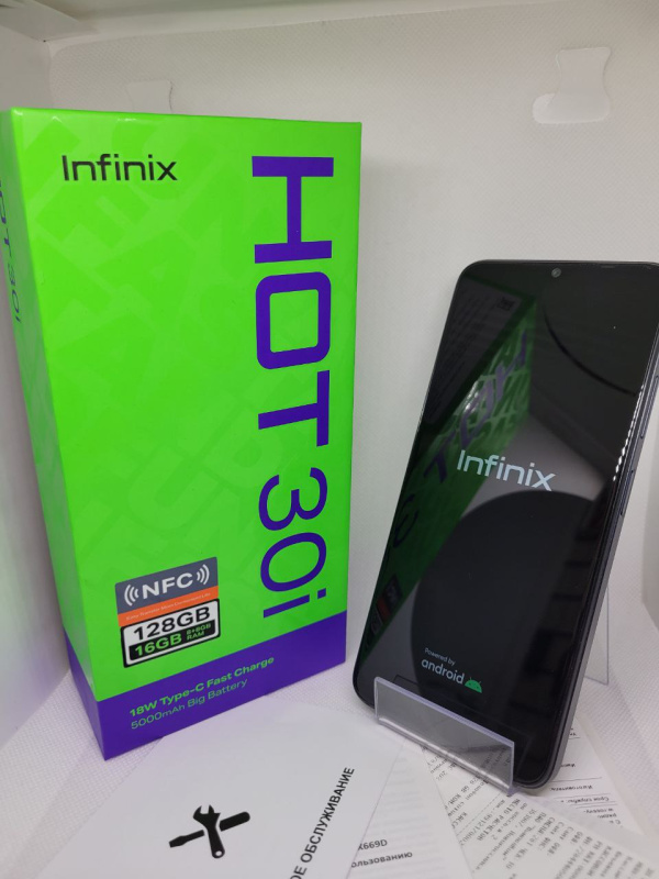 Купить Мобильный телефон Infinix HOT 30i (128 ГБ, Синий) Б/У за 0 руб ...