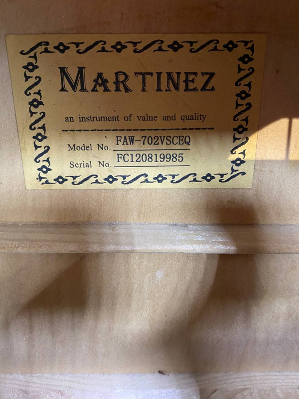 Электрогитара Martinez  faw-702vsceq