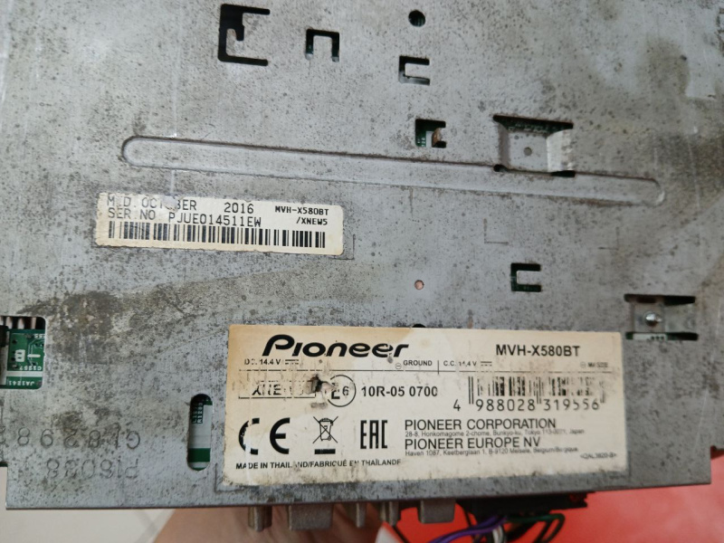 Автомагнитола Pioneer mvh-x580bt