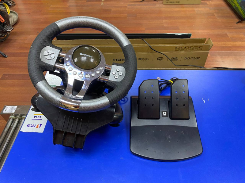 Игровой руль Defender forsage gtr