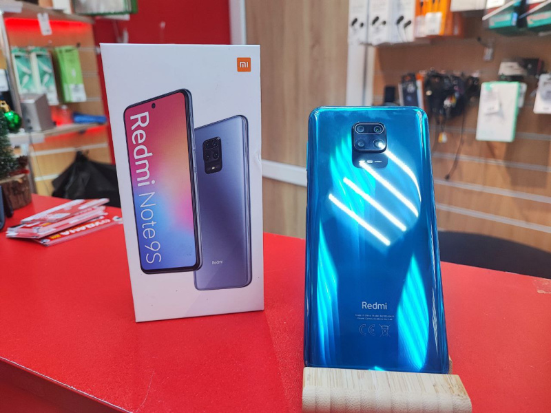 Купить Мобильный телефон Xiaomi Redmi Note 9S (128 ГБ, Синий) Б/У