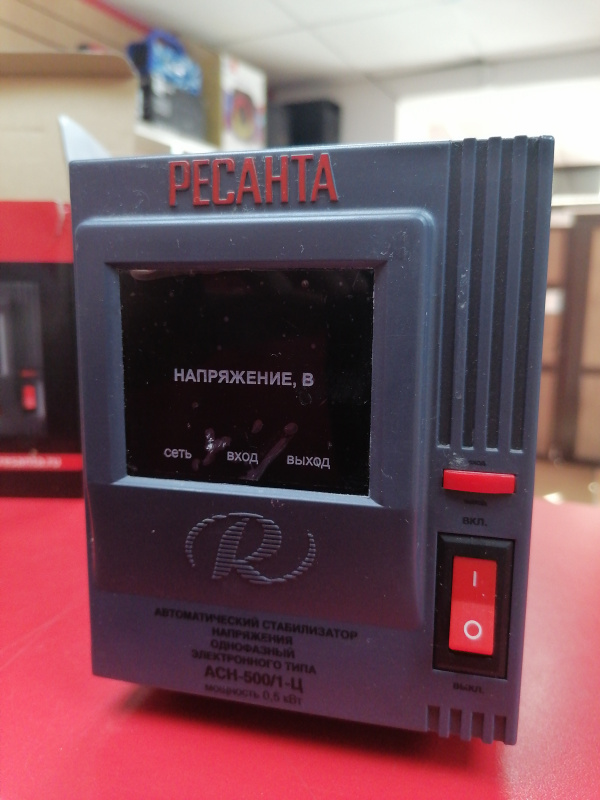 Стабилизатор напряжения автоматический  Ресанта ach-500/1ц