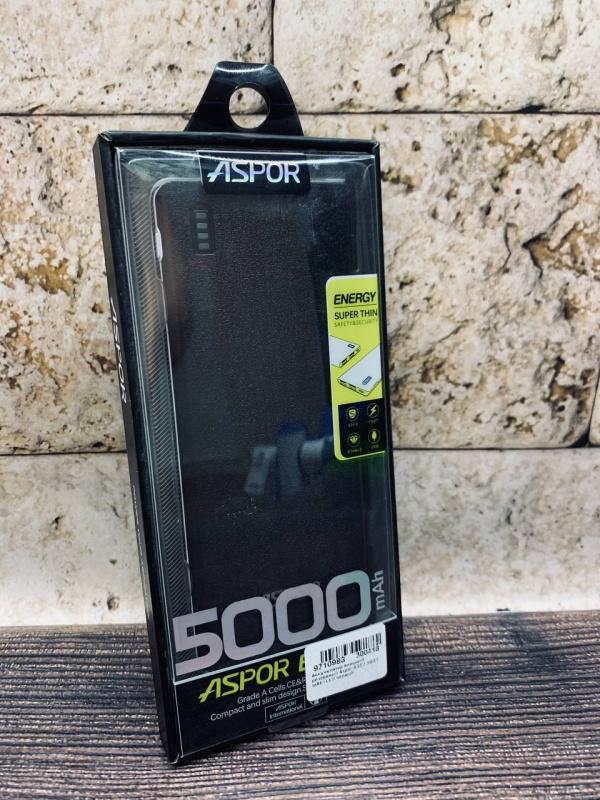 Внешний аккумулятор  Aspor A352 5000mAh черный